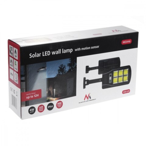 Solarna lampa uliczna LED z czujnikiem i pilotem MCE446 Solarna lampa uliczna LED z czujnikiem i pilotem MCE446