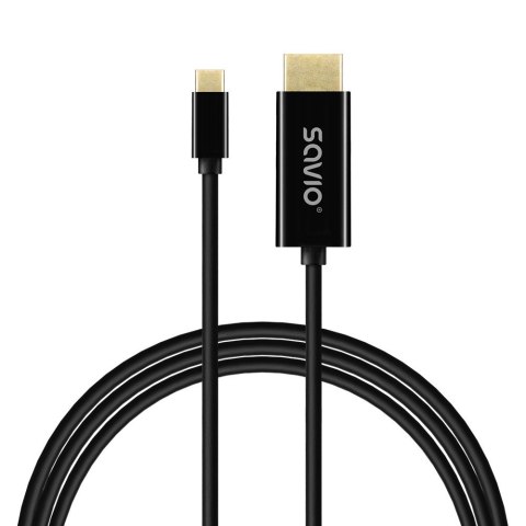 Kabel USB-C do HDMI CL-191 30Hz, 2m plastik Kabel USB-C do HDMI CL-191 30Hz, 2m plastik