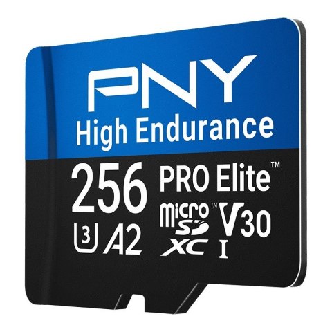 Karta pamięci microSD PRO Elite High Endurance 256G P-SDU256V32100PHE-GE Karta pamięci microSD PRO Elite High Endurance 256G P-SDU256V32100PHE-GE