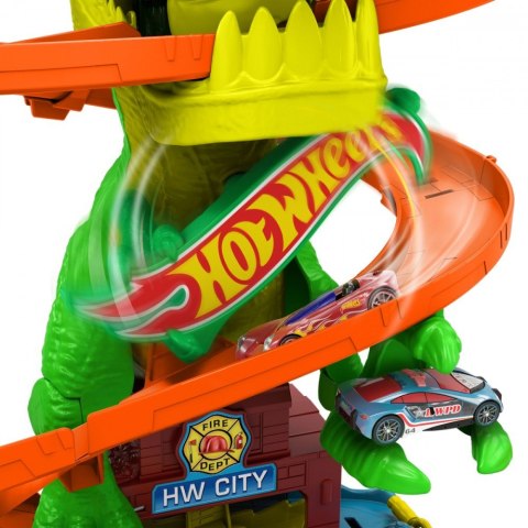 Tor samochodowy Zakręcony tor Remiza T-rexa Tor samochodowy Zakręcony tor Remiza T-rexa