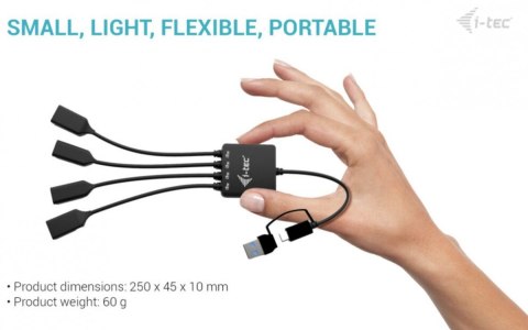 HUB USB-C/USB-A Cable 4 port (2x USB-C 2x USB-A)