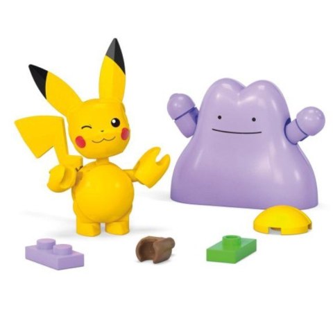 Klocki MEGA Pokemon Pokeball Pikachu i Ditto 42 elementy Klocki MEGA Pokemon Pokeball Pikachu i Ditto 42 elementy