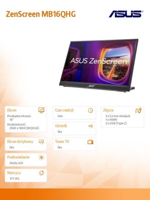 Monitor 16 cali MB16QHG Monitor 16 cali MB16QHG