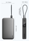 PB-Y48 PowerBank 20000mAh 130W 4xUSB LED PPS kabel USB-C