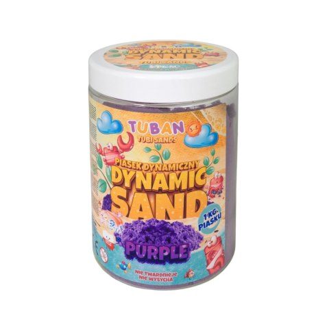 Piasek dynamiczny - fioletowy - 1kg Tuban