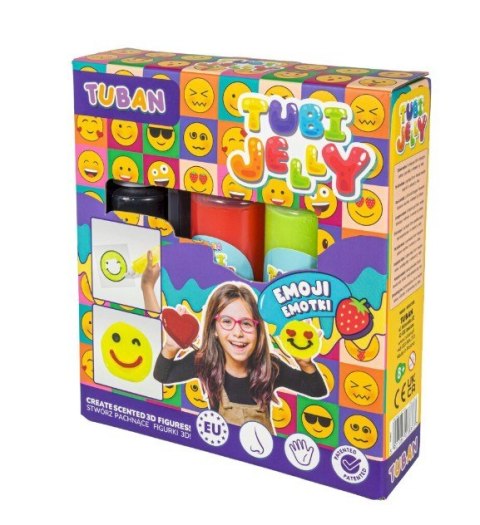 Zestaw Tubi Jelly Emotki 3 kolory Zestaw Tubi Jelly Emotki 3 kolory
