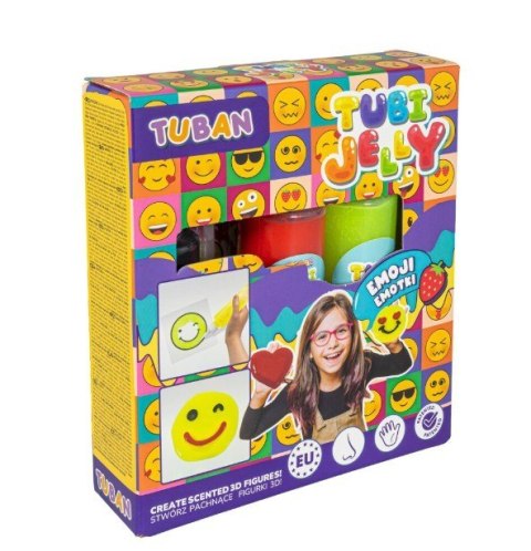 Zestaw Tubi Jelly Emotki 3 kolory Zestaw Tubi Jelly Emotki 3 kolory