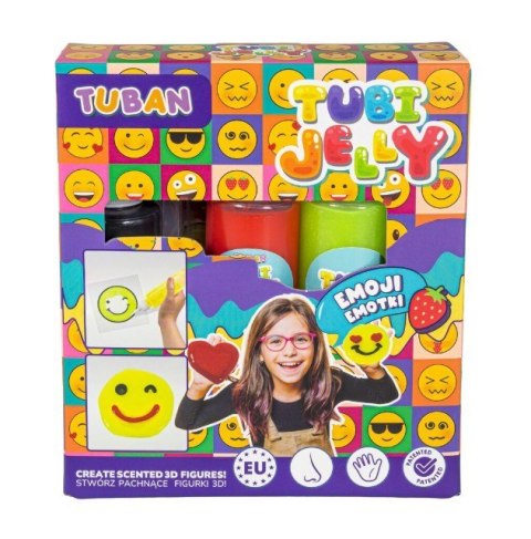 Zestaw Tubi Jelly Emotki 3 kolory Zestaw Tubi Jelly Emotki 3 kolory