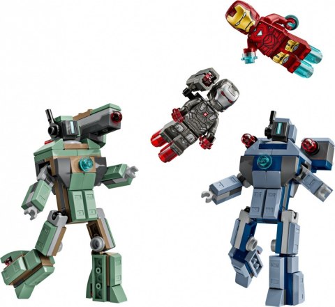 Klocki Super Heroes 76320 Iron Man i War Machine kontra drony Hammera Klocki Super Heroes 76320 Iron Man i War Machine kontra drony Hammera