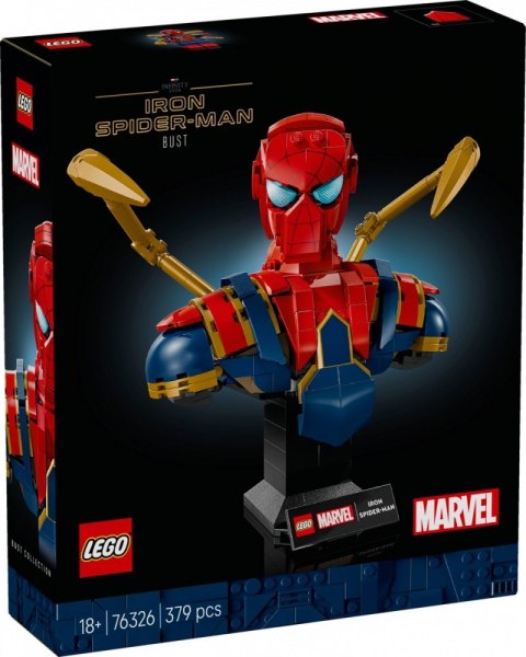 Klocki Super Heroes 76326 Popiersie Iron Spider-Mana Klocki Super Heroes 76326 Popiersie Iron Spider-Mana