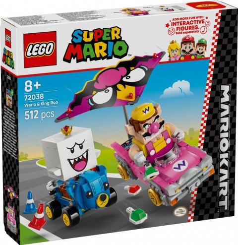 Klocki Super Mario 72038 Mario Kart - Wario i King Boo Klocki Super Mario 72038 Mario Kart - Wario i King Boo