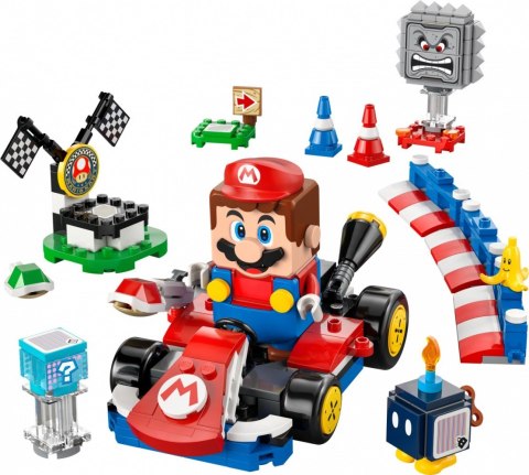 Klocki Super Mario 72043 Mario Kart - Interaktywna figurka LEGO Mario i Standard Kart Klocki Super Mario 72043 Mario Kart - Interaktywna figurka LEGO Mario i Standard Kart