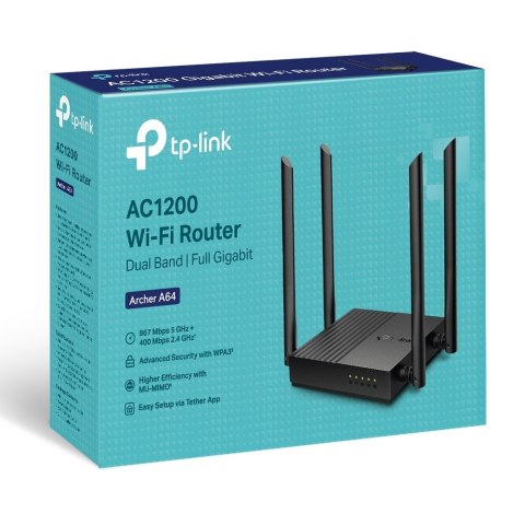 Router Archer A64 AC1200 1WAN 4LAN Router Archer A64 AC1200 1WAN 4LAN