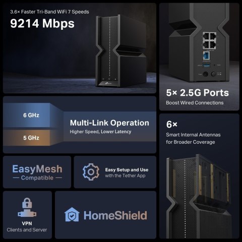 Router Archer BE550 WiFi 7 BE9300 Router Archer BE550 WiFi 7 BE9300