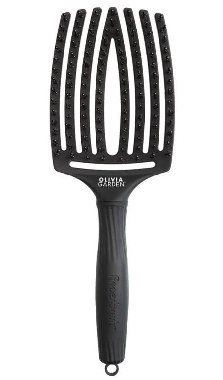 Szczotka do włosów Olivia Garden Finger Brush Full Black