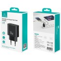 Ładowarka sieciowa 30W 1xUSB-C 1xUSB-A Fast czarging Czarna