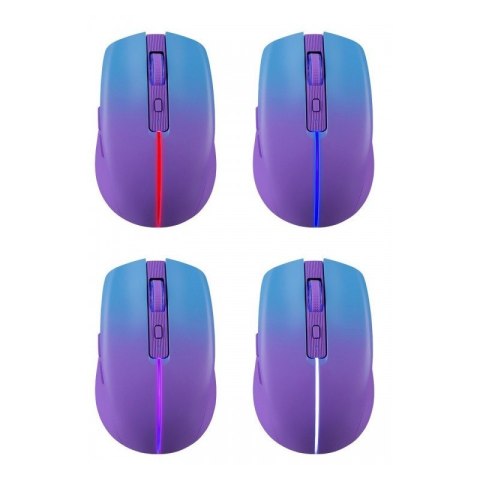 Mysz bezprzewodowa MYSTERY MM-301 RF+BT 1600DPI 6P fioletowa Mysz bezprzewodowa MYSTERY MM-301 RF+BT 1600DPI 6P fioletowa