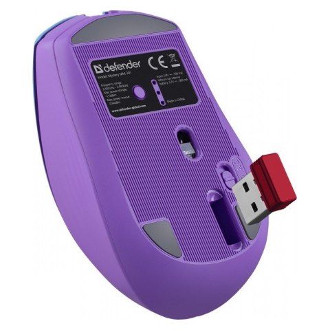 Mysz bezprzewodowa MYSTERY MM-301 RF+BT 1600DPI 6P fioletowa Mysz bezprzewodowa MYSTERY MM-301 RF+BT 1600DPI 6P fioletowa