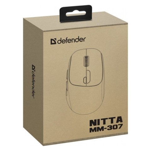 Mysz bezprzewodowa NITTA MM-307 RF+BT 1600DPI 6P biała Mysz bezprzewodowa NITTA MM-307 RF+BT 1600DPI 6P biała