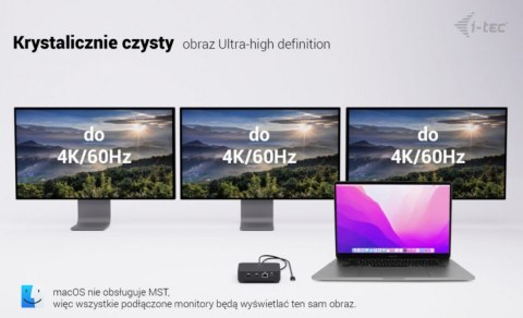 Stacja dokująca USB-C DP Dual HDMI Power Delivery 100W + Uniwersalna Ładowarka 100W