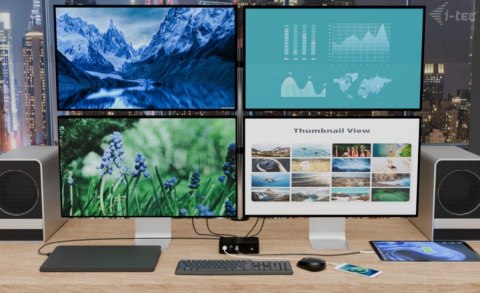 Stacja dokującaThunderbolt5 Quattro Display Docking Station 5x USB 2.5 GLan Power Delivery 140W