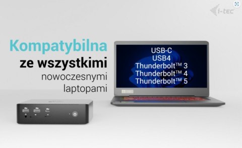 Stacja dokującaThunderbolt5 Quattro Display Docking Station 5x USB 2.5 GLan Power Delivery 140W