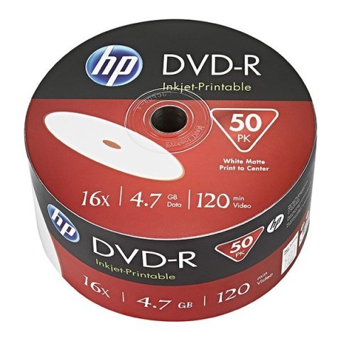 HP DVD-R 4.7GB x16 50P Printable DME00070WIP-3 HP DVD-R 4.7GB x16 50P Printable DME00070WIP-3