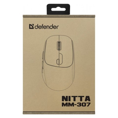 Mysz bezprzewodowa NITTA MM-307 RF+BT 1600DPI 6P biała Mysz bezprzewodowa NITTA MM-307 RF+BT 1600DPI 6P biała