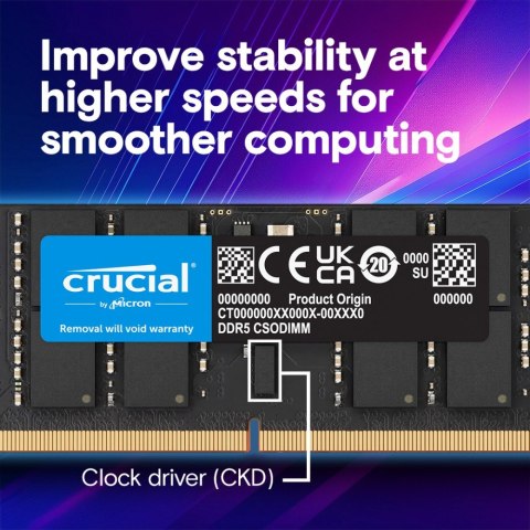 Pamięć do notebooka DDR5 CSODIMM 64GB (2*32GB)/6400 CL52 Pamięć do notebooka DDR5 CSODIMM 64GB (2*32GB)/6400 CL52