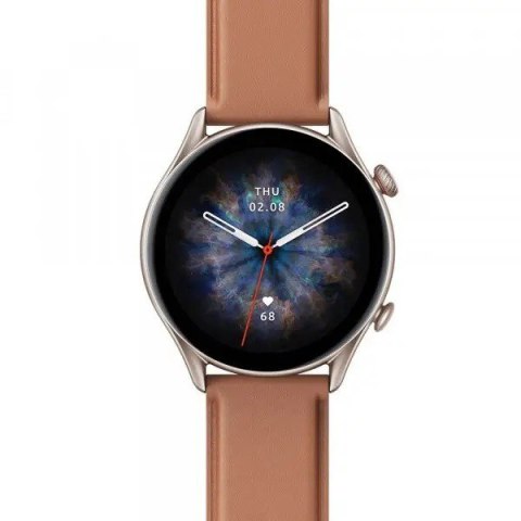 Smartwatch GTR3 Pro brązowa skóra