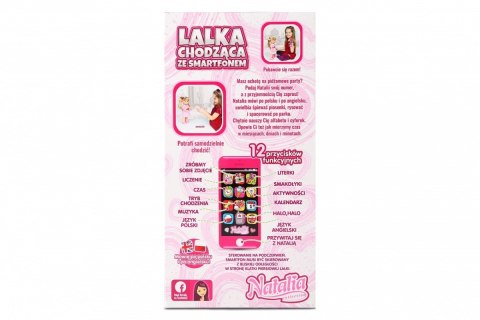 Lalka Natalia chodząca ze smartfonem 41cm Lalka Natalia chodząca ze smartfonem 41cm