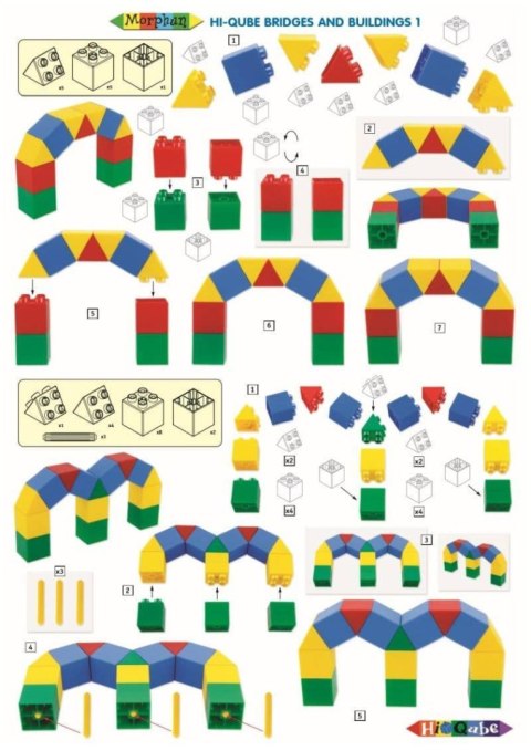 Morphun Hi-Qube 4 Pojazdy - Klocki konstrukcyjne Morphun Morphun Hi-Qube 4 Pojazdy - Klocki konstrukcyjne Morphun