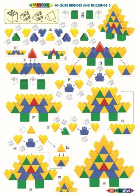 Morphun Hi-Qube 4 Pojazdy - Klocki konstrukcyjne Morphun Morphun Hi-Qube 4 Pojazdy - Klocki konstrukcyjne Morphun
