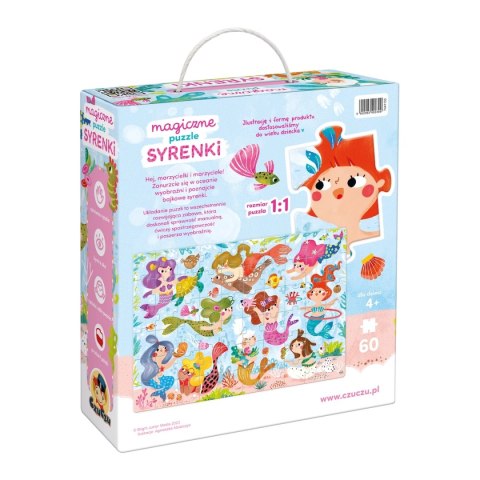 CzuCzu Magiczne puzzle Syrenki 4+ CzuCzu CzuCzu Magiczne puzzle Syrenki 4+ CzuCzu
