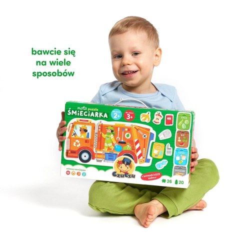 CzuCzu Moto puzzle Śmieciarka 2+,3+ CzuCzu CzuCzu Moto puzzle Śmieciarka 2+,3+ CzuCzu