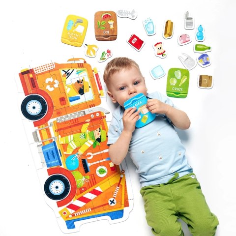 CzuCzu Moto puzzle Śmieciarka 2+,3+ CzuCzu CzuCzu Moto puzzle Śmieciarka 2+,3+ CzuCzu