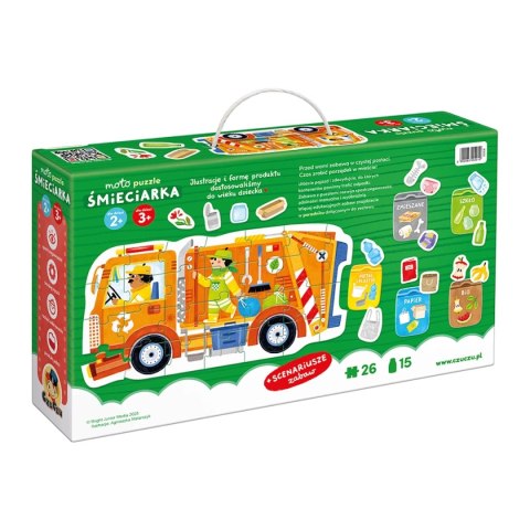 CzuCzu Moto puzzle Śmieciarka 2+,3+ CzuCzu CzuCzu Moto puzzle Śmieciarka 2+,3+ CzuCzu