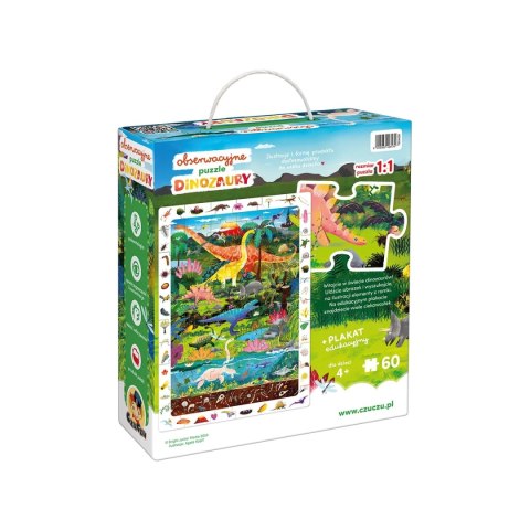CzuCzu Obserwacyjne puzzle Dinozaury 4+ CzuCzu CzuCzu Obserwacyjne puzzle Dinozaury 4+ CzuCzu