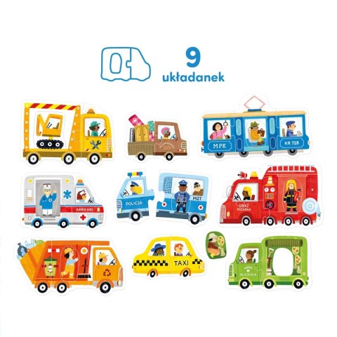CzuCzu Pierwsze puzzle Pojazdy 2+ CzuCzu CzuCzu Pierwsze puzzle Pojazdy 2+ CzuCzu