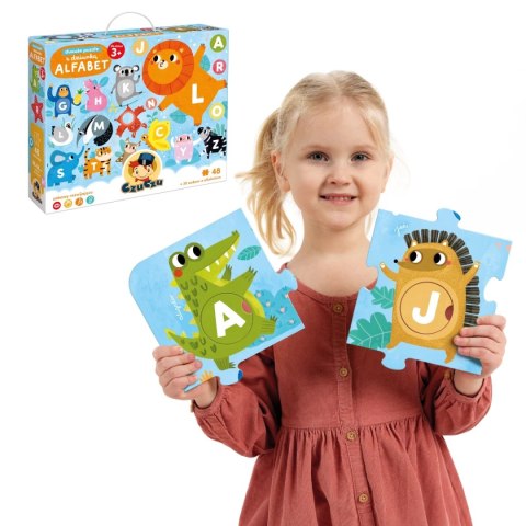 Duuuże puzzle z dziurką Alfabet 3+ CzuCzu Duuuże puzzle z dziurką Alfabet 3+ CzuCzu