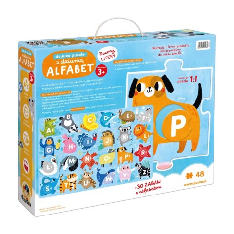 Duuuże puzzle z dziurką Alfabet 3+ CzuCzu Duuuże puzzle z dziurką Alfabet 3+ CzuCzu