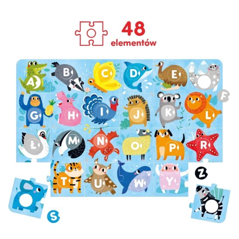 Duuuże puzzle z dziurką Alfabet 3+ CzuCzu Duuuże puzzle z dziurką Alfabet 3+ CzuCzu