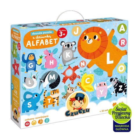Duuuże puzzle z dziurką Alfabet 3+ CzuCzu Duuuże puzzle z dziurką Alfabet 3+ CzuCzu