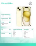 IPhone 15 Plus 128GB - Żółty