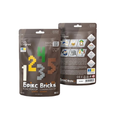 Klocki konstrukcyjne Bricks - Cyfry - 85 el. Tigres Klocki konstrukcyjne Bricks - Cyfry - 85 el. Tigres