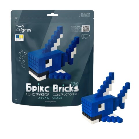 Klocki konstrukcyjne Bricks - Rekin - 190 el. Tigres Klocki konstrukcyjne Bricks - Rekin - 190 el. Tigres