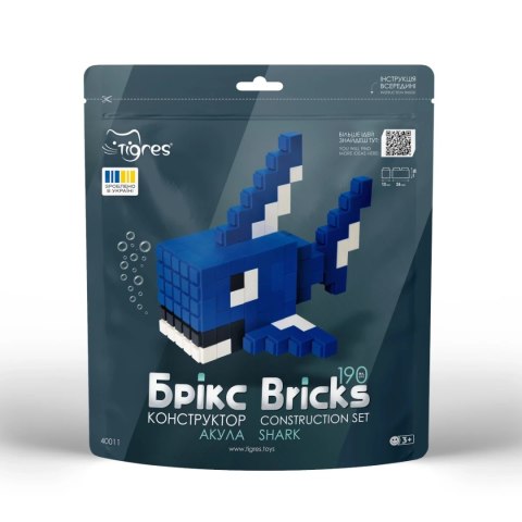 Klocki konstrukcyjne Bricks - Rekin - 190 el. Tigres Klocki konstrukcyjne Bricks - Rekin - 190 el. Tigres
