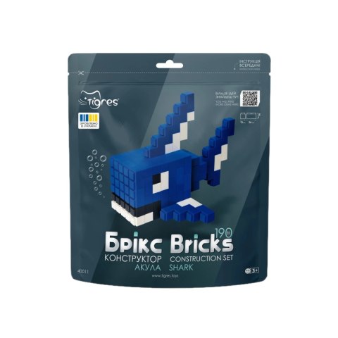 Klocki konstrukcyjne Bricks - Rekin - 190 el. Tigres Klocki konstrukcyjne Bricks - Rekin - 190 el. Tigres