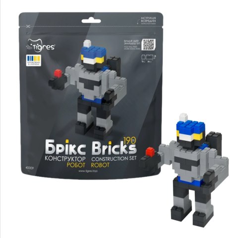 Klocki konstrukcyjne Bricks - Robot - 190 el. Tigres