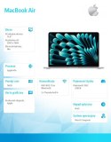 MacBook Air 13 cali /8C GPU/16GB/ 256GB Srebrny